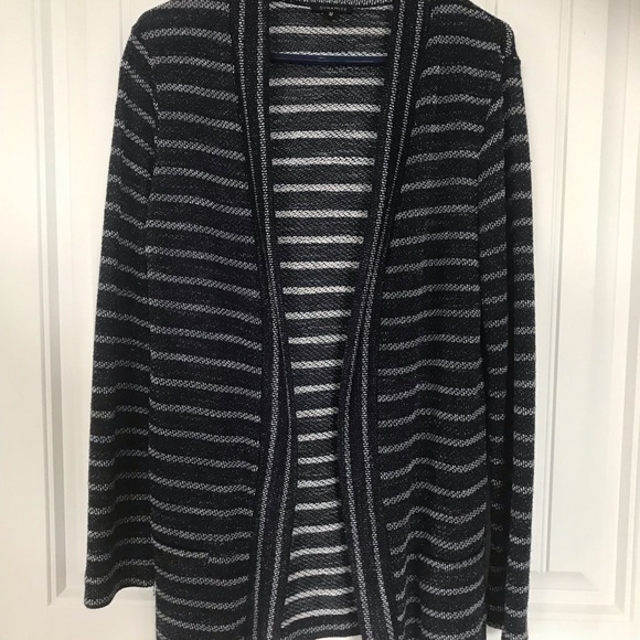 3 for $40 Navy/white stripe cardigan - Picture 2 of 3